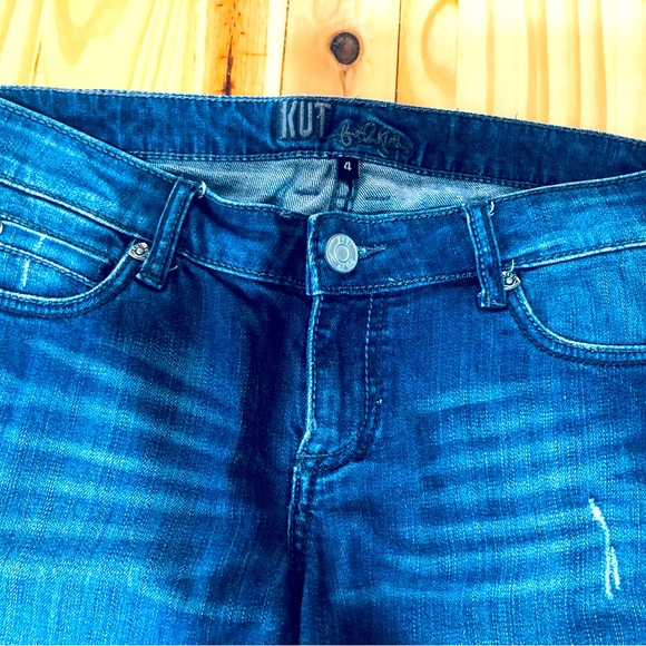 Kut from the Kloth Women's Jeans Sz 4 Boot Cut Mid Rise Medium Pre-Wash Blue - Picture 2 of 12